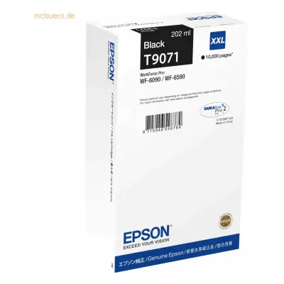 Epson Tintenpatrone Epson Expression XP 30 T9071 schwarz High-Capacity