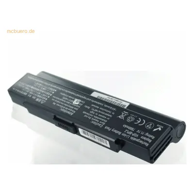 K.A. Akku für Sony PCG-7H1M Li-Ion 11,1 Volt 7200 mAh schwarz