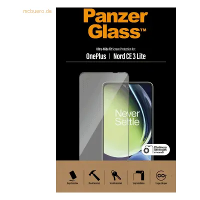 PanzerGlass PanzerGlass Screen Protector OnePlus Nord CE 3 Lite, UWF