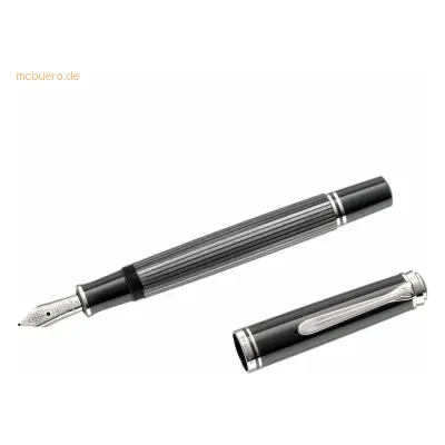 Pelikan Füllhalter Souverän M605 Stresemann EF Schwarz-Anthrazit