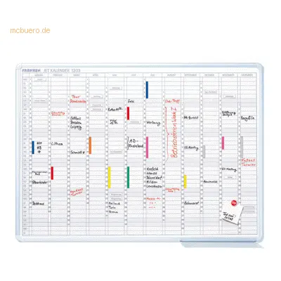 Franken Whiteboard Jahreskalender 120x90 cm