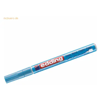 10 x Edding Glanzlack-Marker edding 780 0,8mm hellblau-metallic