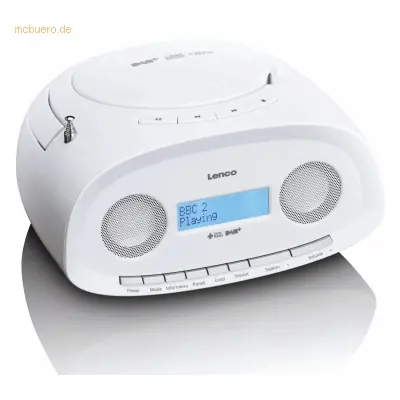 Lenco LENCO SCD-69WH DAB Radio Boombox CD Player, weiß