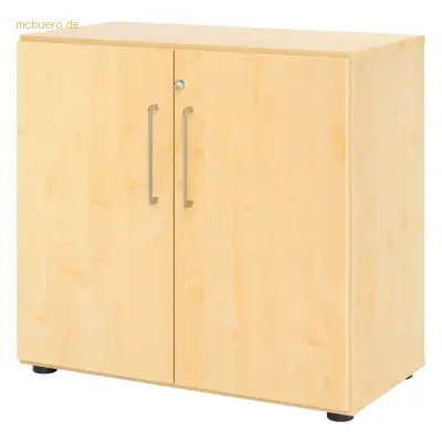 Mcbuero.de Schrank Serie 9 2OH BxTxH 80x42x74,8cm Griff BS Ahorn