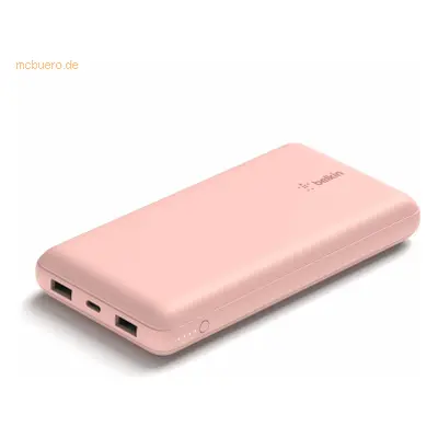 Belkin Belkin BOOST CHARGE Powerbank, 20.000mAh 15W, USB-A & -C, rosa