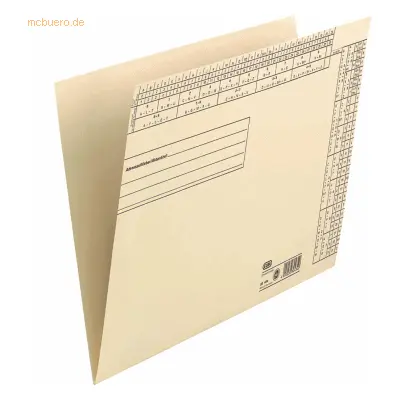 50 x Elba Einstellmappe Kraftkarton chamois