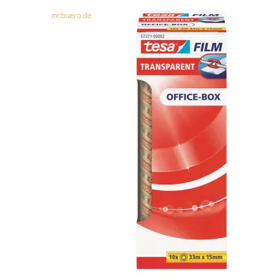 12 x Tesa Klebefilm tesafilm transparent 15mmx33m 10 Rollen