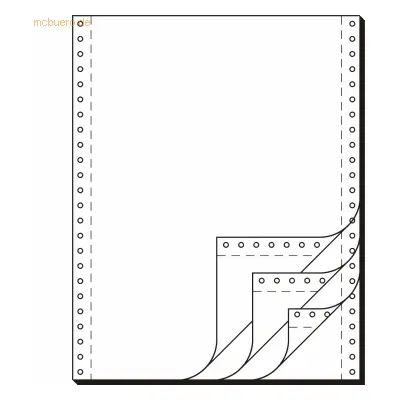 Sigel EDV-Papier 12x240mm selbstdurchschreibend VE=4x500 Blatt