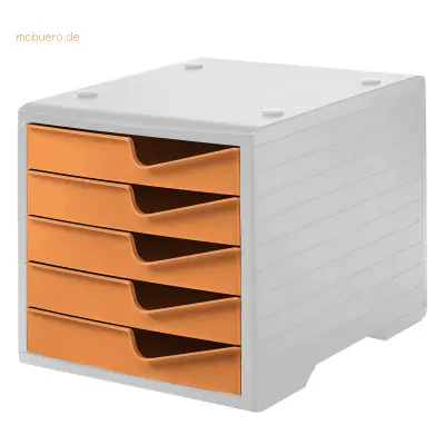 Styro Schubladenbox styroswingbox 5 Schübe grau/apricot