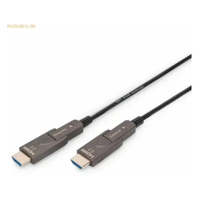 Assmann DIGITUS 4K - HDMI AOC Hybrid Glasfaserkabel mit abn. Stecker