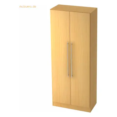 Mcbuero.de Schrank Solid 5OH BxTxH 80x42x200,4cm Griff RE Buche/Buche