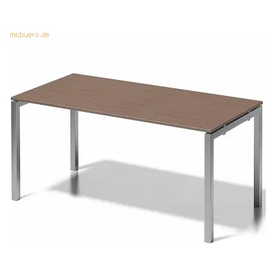 Bisley Schreibtisch Cito BxTxH 160x80x74cm nußbaum Gestell silber