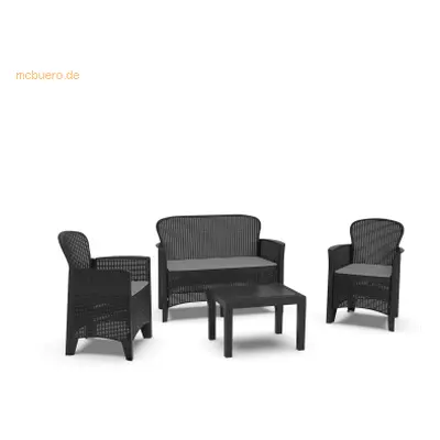 Best Lounge Set Trente 586434 4tlg anthrazit