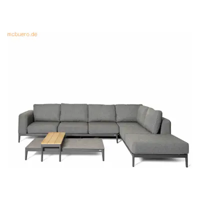 Best Lounge Set Athene 586531 +Tisch anthrazit/Teak