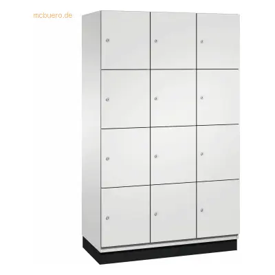 CP Fächerschrank 4510332 S10012 Sockel 12 Fächer B1200mm lichtgrau/lic