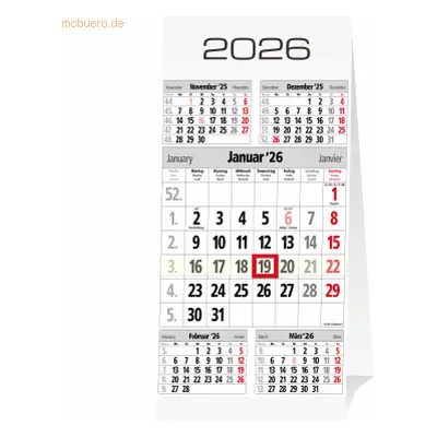 Güss 5-Monats-Tischkalender 10,5 x 21cm 2026