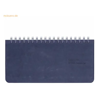 Güss Tischkalender 17x8cm 1 Woche/2 Seiten blau 2026