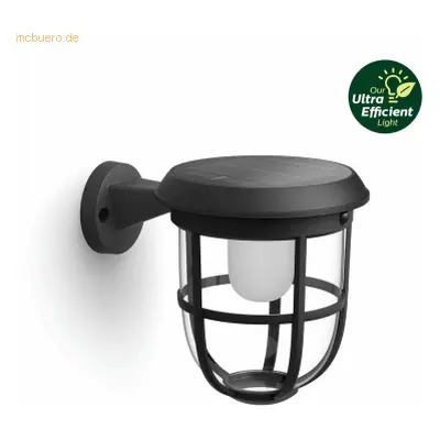 Signify Philips Outdoor A-Label Solar Radii Wandleuchte sw