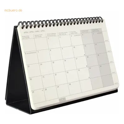 Sigel Tischkalender Conceptum ca. A5quer Hardcover schwarz 2026