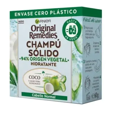 Garnier Original Remedies Champú Sólido Hidratante De Coco 60g