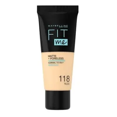 Maybelline Fit Me Matte+Poreless Foundation Nº 118-Nude 30ml