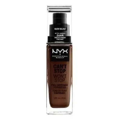 Nyx Professional Make Up Can'T Stop Won'T Stop Full Coverage Foundation Warm Walnut 30ml