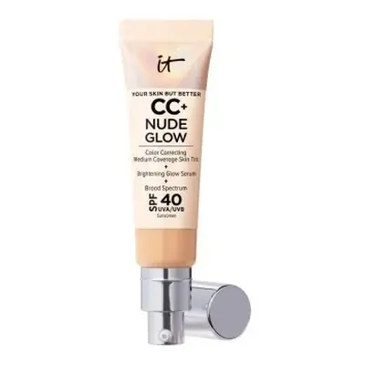 It Cosmetics Cc+ Nude Glow Lightweight Foundation + Glow Serum SPF40 Med