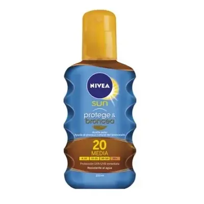 Nivea Sun Protect And Bronze Tan Activating Protecting Oil SPF20 200ml