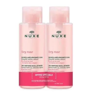 Nuxe Very Rose Eau Micellaire Apaisante 3 En 1 Lote 2 Un