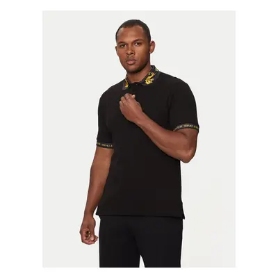 Versace Jeans Couture Poloshirt 76GAGT00 Schwarz Regular Fit