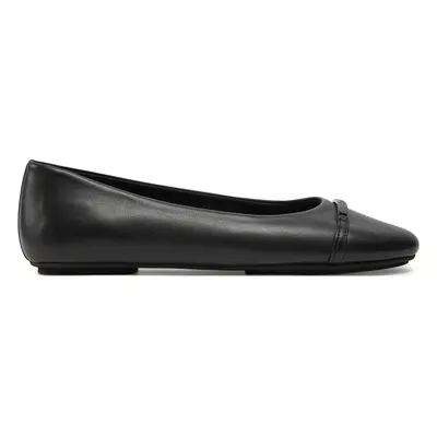 Calvin Klein Ballerinas Ballerina W/M Bar Lth HW0HW02145 Schwarz