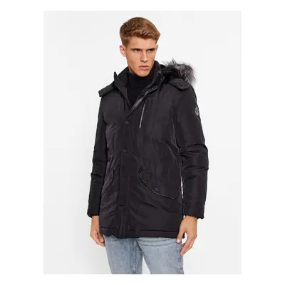 Guess Parka M3BL20 WFOW2 Schwarz Regular Fit