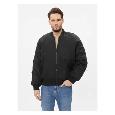 Calvin Klein Jeans Bomberjacke J30J324070 Schwarz Relaxed Fit