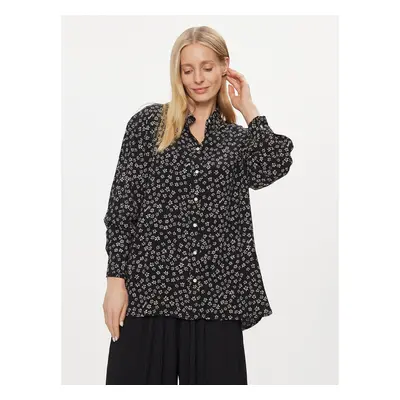 Tommy Jeans Hemd Ditsy DW0DW17346 Schwarz Oversize