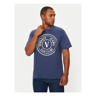 Versace Jeans Couture T-Shirt 77GAHT01 Dunkelblau Regular Fit