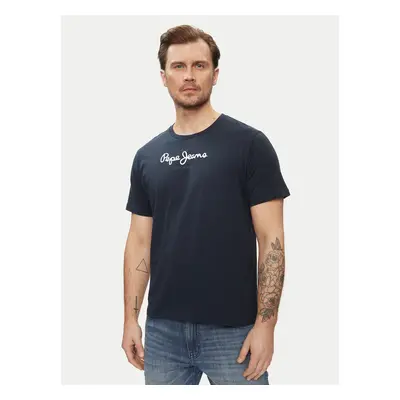 Pepe Jeans T-Shirt Eggo N PM508208 Dunkelblau Regular Fit
