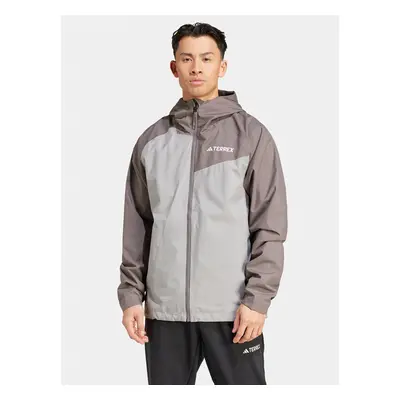 Adidas Outdoor-Jacke Terrex Multi 2L RAIN.RDY IP1430 Grau Regular Fit