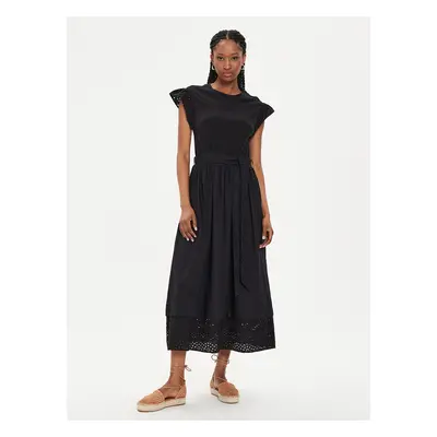 United Colors Of Benetton Sommerkleid 49HSDV095 Schwarz Regular Fit