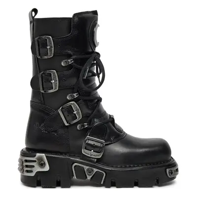 NEW ROCK Schnürstiefel M-373LUNA-S1 Schwarz