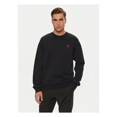 AMI PARIS Sweatshirt BFUSW001.730 Schwarz Regular Fit