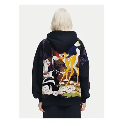 Desigual Sweatshirt Bambi 24WWSK09 Schwarz Oversize