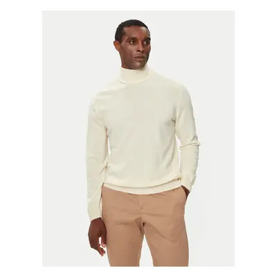 United Colors Of Benetton Rollkragenpullover 1002U2180 Écru Regular Fit