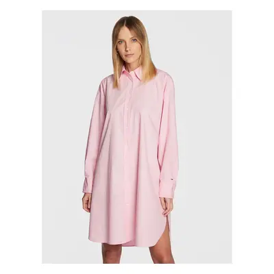 Tommy Hilfiger Hemdkleid Solid WW0WW37102 Rosa Oversize