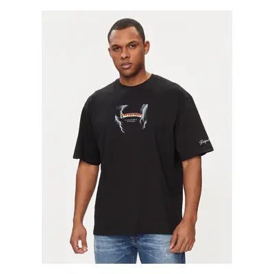 Redefined Rebel T-Shirt Pedro 221166 Schwarz Regular Fit