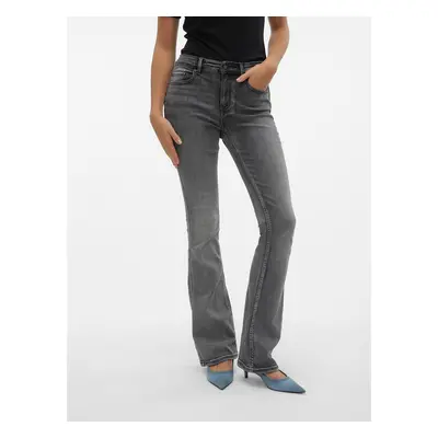 Vero Moda Jeans Flash 10303196 Grau Flared Fit