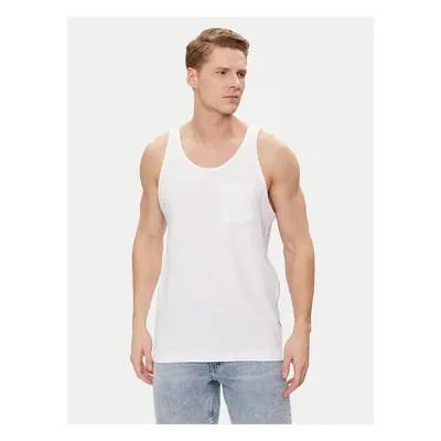 Jack&Jones Tank-Top Tampa Slub 12252180 Weiß Standard Fit