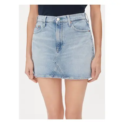 Tommy Jeans Jeansrock Izzie DW0DW17219 Blau Regular Fit