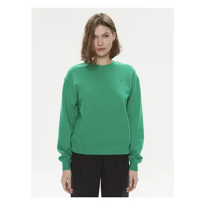 Tommy Hilfiger Sweatshirt Flag WW0WW41246 Grün Relaxed Fit