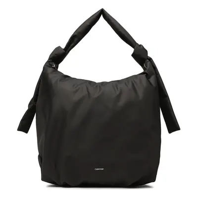 Calvin Klein Handtasche Soft Nappa Tote Lg Textile K60K610200 Schwarz