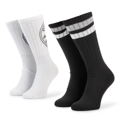 Converse 2er-Set hohe Unisex-Socken E744A-2020 Schwarz